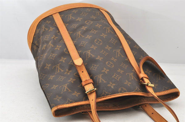 Authentic Louis Vuitton Monogram Bucket GM Shoulder Tote Bag M42236 Junk 6394K