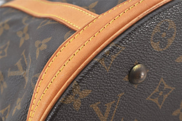 Authentic Louis Vuitton Monogram Bucket GM Shoulder Tote Bag M42236 Junk 6394K