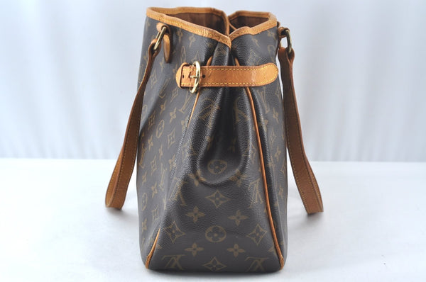 Authentic Louis Vuitton Monogram Batignolles Horizontal Tote Bag M51154 LV 6395J