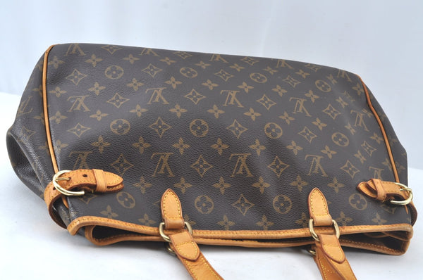 Authentic Louis Vuitton Monogram Batignolles Horizontal Tote Bag M51154 LV 6395J
