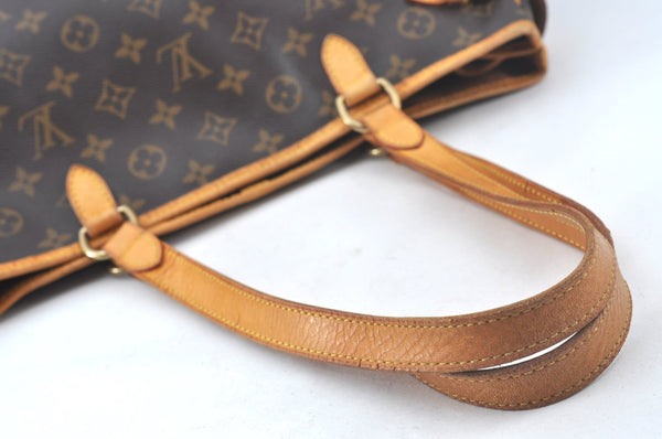 Authentic Louis Vuitton Monogram Batignolles Horizontal Tote Bag M51154 LV 6395J