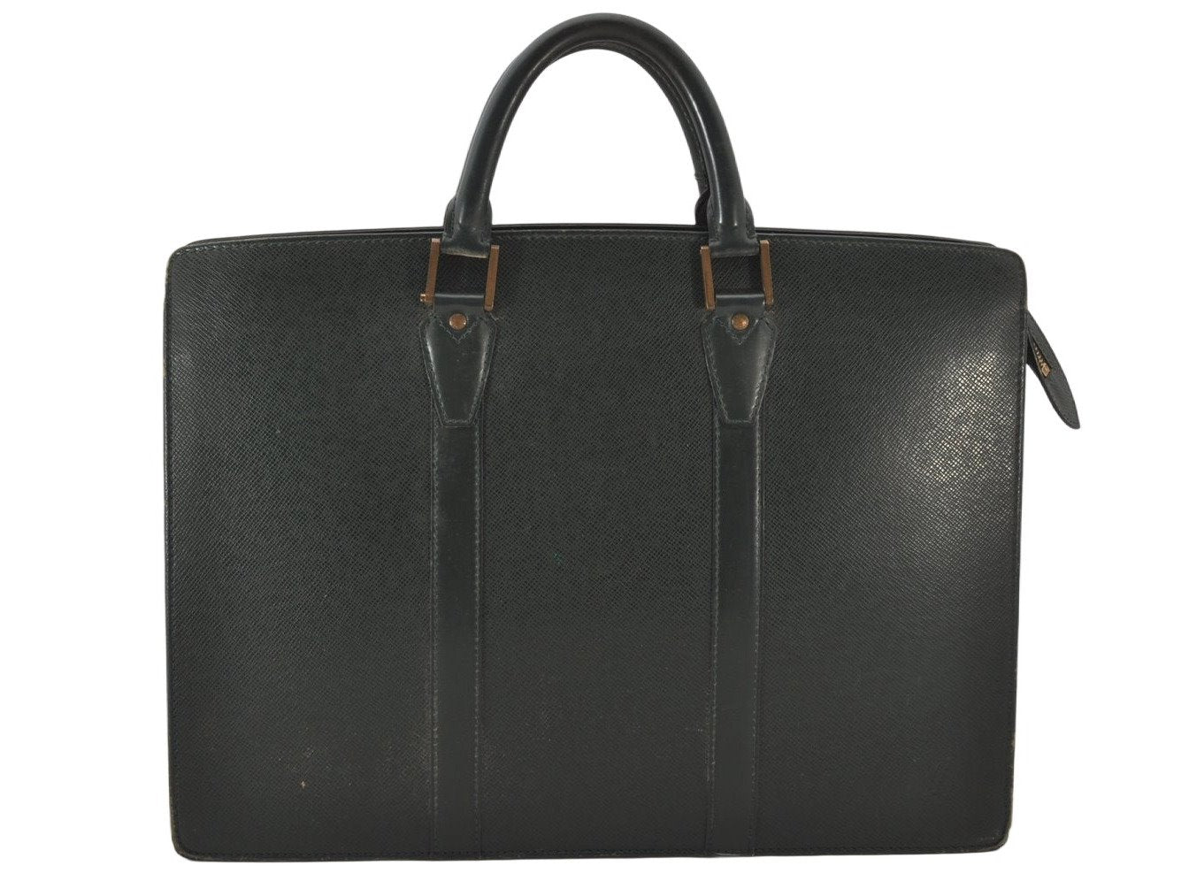 Auth Louis Vuitton Taiga Porte Documents Lozan 2Way Briefcase M30054 Green 6395K