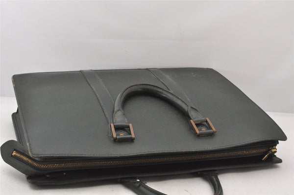 Auth Louis Vuitton Taiga Porte Documents Lozan 2Way Briefcase M30054 Green 6395K