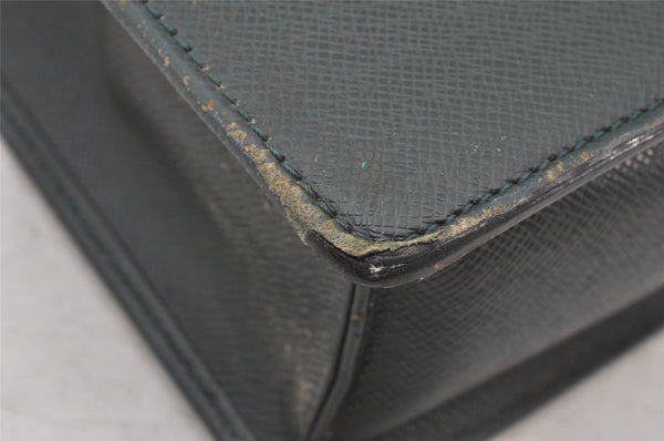 Auth Louis Vuitton Taiga Porte Documents Lozan 2Way Briefcase M30054 Green 6395K