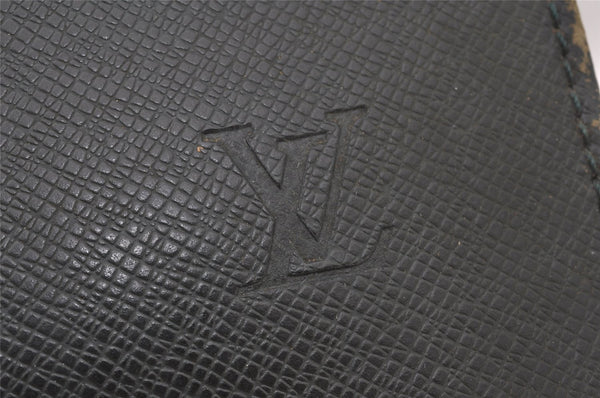 Auth Louis Vuitton Taiga Porte Documents Lozan 2Way Briefcase M30054 Green 6395K