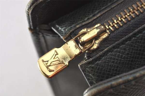Auth Louis Vuitton Taiga Porte Documents Lozan 2Way Briefcase M30054 Green 6395K