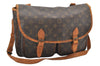 Authentic Louis Vuitton Monogram Sac Bazas Shoulder Cross Bag M99013 LV 6397K