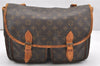 Authentic Louis Vuitton Monogram Sac Bazas Shoulder Cross Bag M99013 LV 6397K