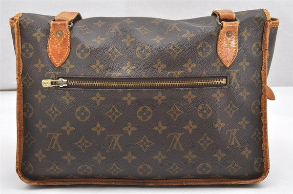 Authentic Louis Vuitton Monogram Sac Bazas Shoulder Cross Bag M99013 LV 6397K