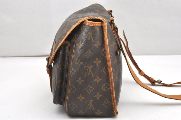 Authentic Louis Vuitton Monogram Sac Bazas Shoulder Cross Bag M99013 LV 6397K