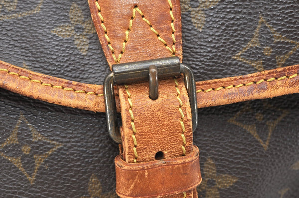 Authentic Louis Vuitton Monogram Sac Bazas Shoulder Cross Bag M99013 LV 6397K