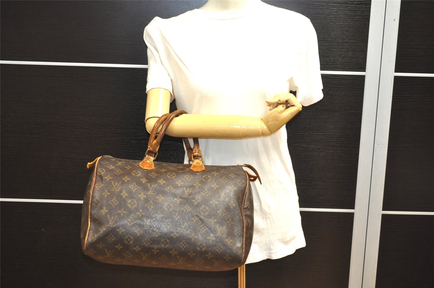 Authentic Louis Vuitton Monogram Speedy 35 Hand Boston Bag Old Model LV 6398I