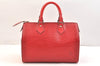 Authentic Louis Vuitton Epi Speedy 25 Hand Boston Bag Red M43017 LV 6398K