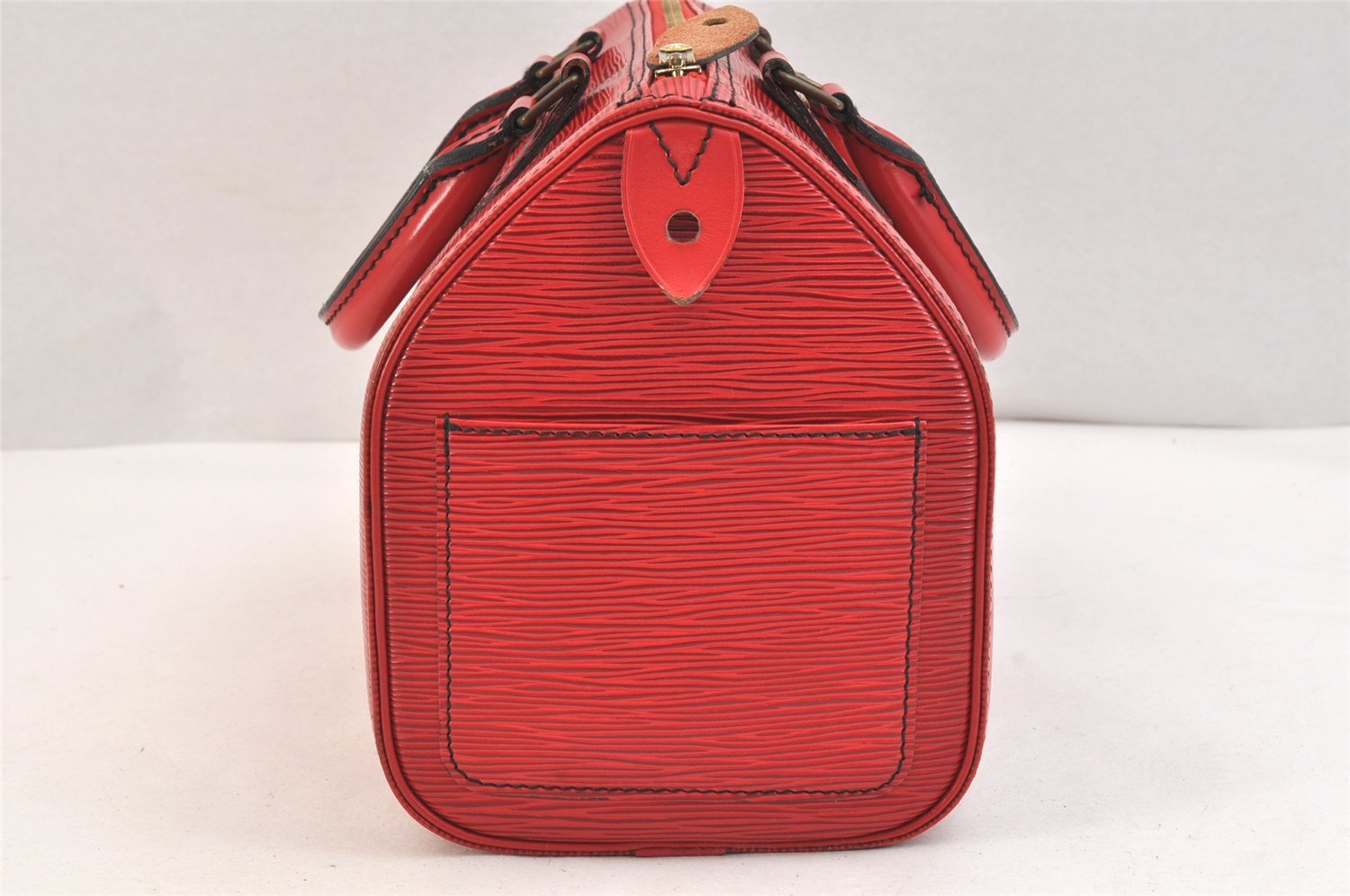 Authentic Louis Vuitton Epi Speedy 25 Hand Boston Bag Red M43017 LV 6398K