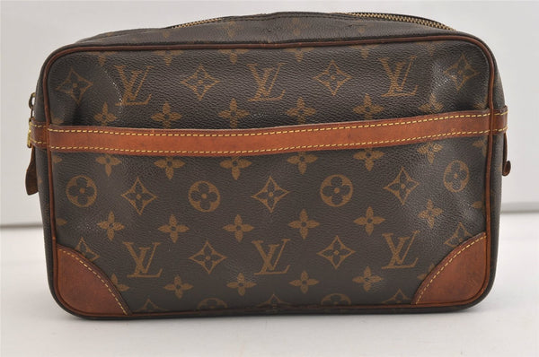 Authentic Louis Vuitton Monogram Compiegne 28 Clutch Hand Bag M51845 LV 6399J