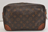 Authentic Louis Vuitton Monogram Compiegne 28 Clutch Hand Bag M51845 LV 6399J