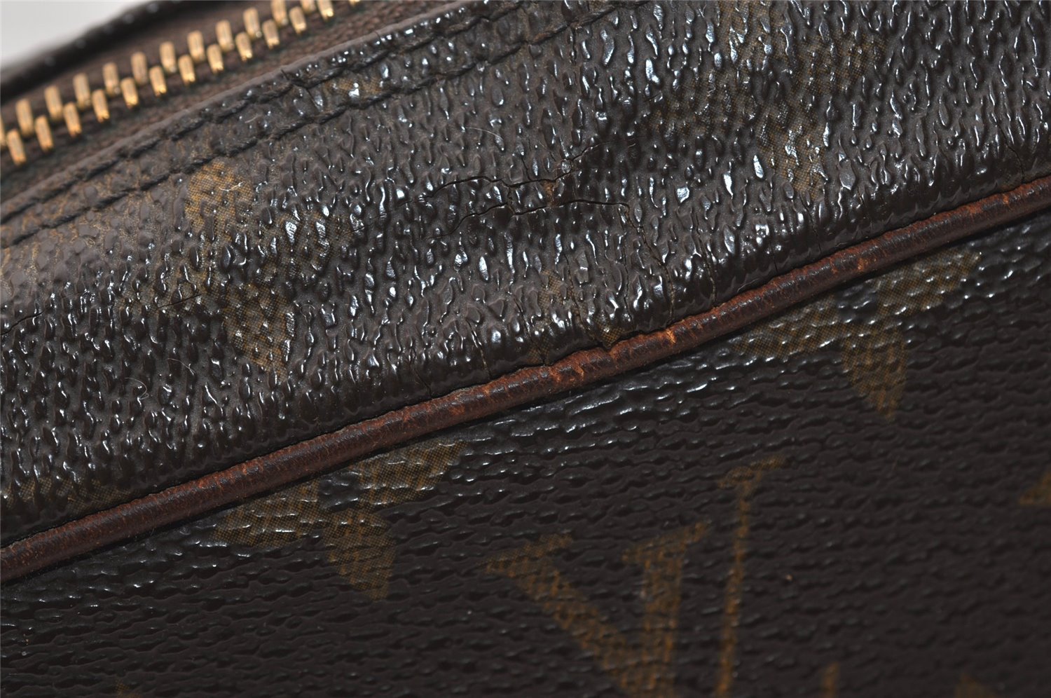 Authentic Louis Vuitton Monogram Compiegne 28 Clutch Hand Bag M51845 LV 6399J