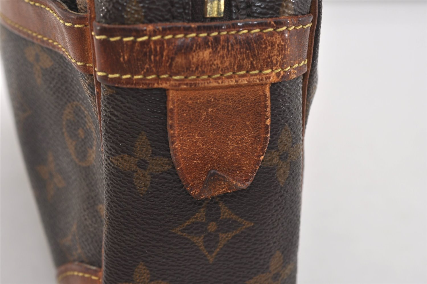 Authentic Louis Vuitton Monogram Compiegne 28 Clutch Hand Bag M51845 LV 6399J