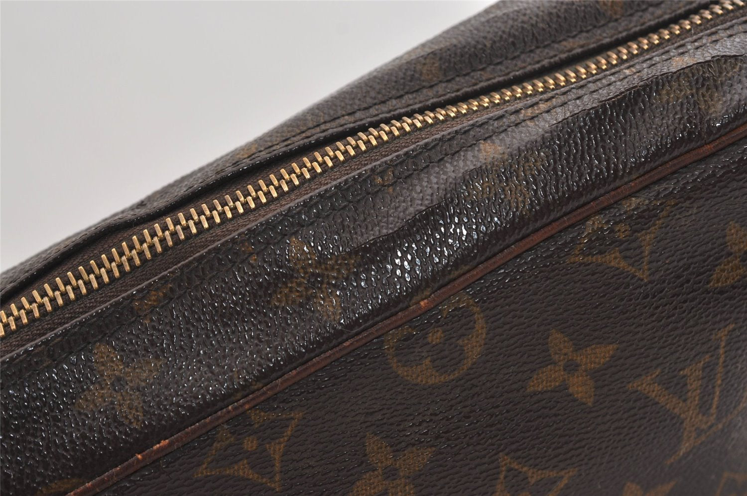 Authentic Louis Vuitton Monogram Compiegne 28 Clutch Hand Bag M51845 LV 6399J