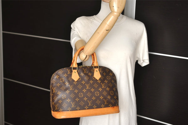 Authentic Louis Vuitton Monogram Alma Hand Bag Purse M51130 LV 6399K
