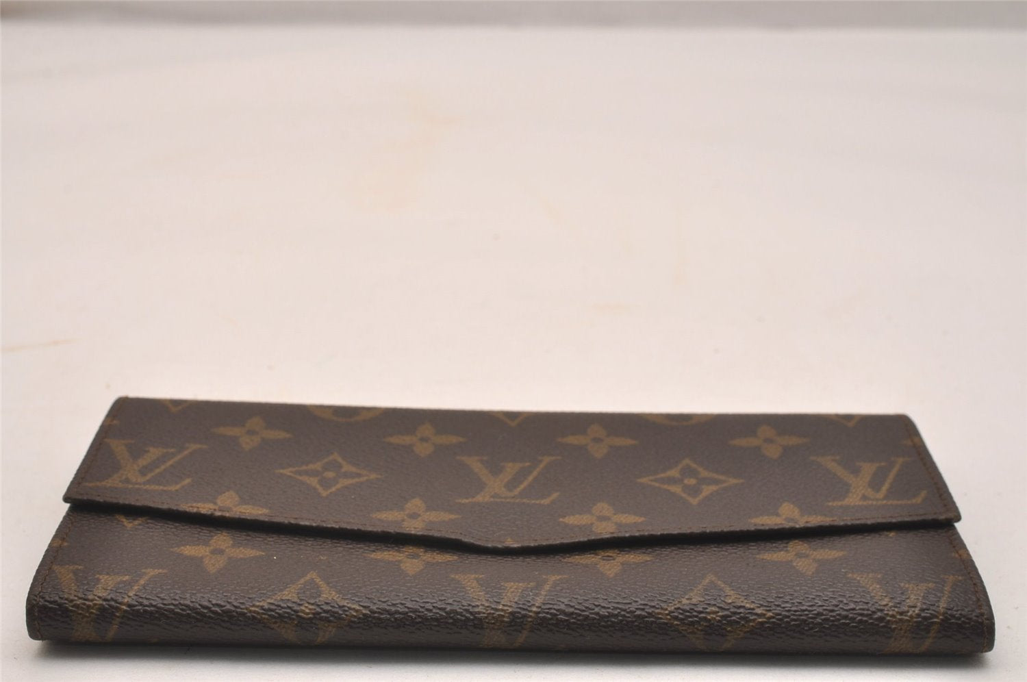 Louis Vuitton Monogram Pochette Porte Monnaie Credit Wallet Old Model Junk 6400J