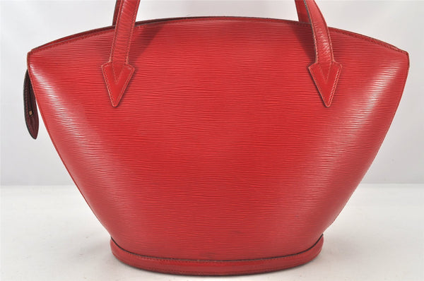 Auth Louis Vuitton Epi Saint Jacques Shopping Shoulder Bag Red M52267 LV 6400K