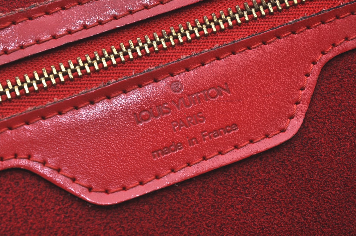 Auth Louis Vuitton Epi Saint Jacques Shopping Shoulder Bag Red M52267 LV 6400K