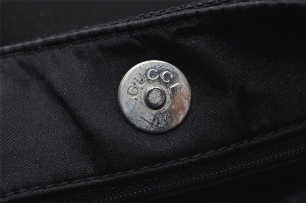 Authentic GUCCI Vintage Shoulder Hand Bag Purse Nylon Enamel Black Junk 6401I