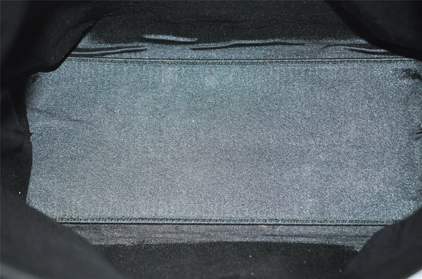 Authentic GUCCI Vintage Shoulder Hand Bag Purse Nylon Enamel Black Junk 6401I