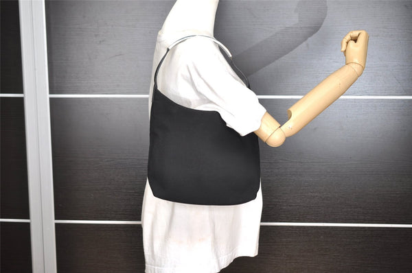 Authentic GUCCI Vintage Shoulder Hand Bag Purse Nylon Enamel Black Junk 6401I