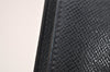 Authentic Louis Vuitton Taiga Portefeuille Ron Long Wallet Black M32662 LV 6401J