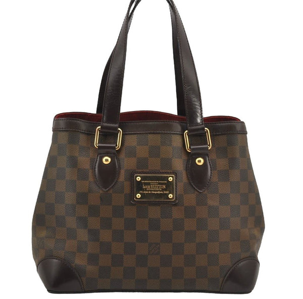 Authentic Louis Vuitton Damier Hampstead PM Shoulder Tote Bag N51205 LV 6403J