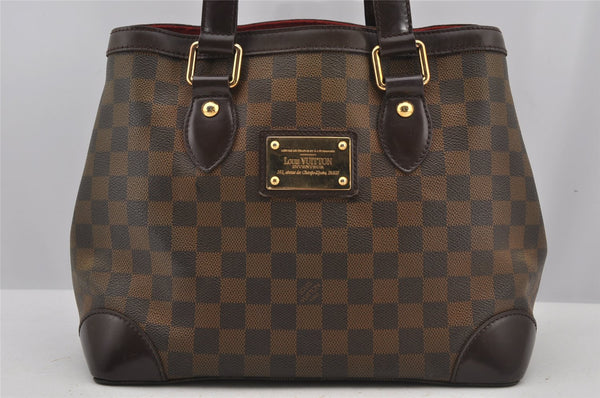 Authentic Louis Vuitton Damier Hampstead PM Shoulder Tote Bag N51205 LV 6403J