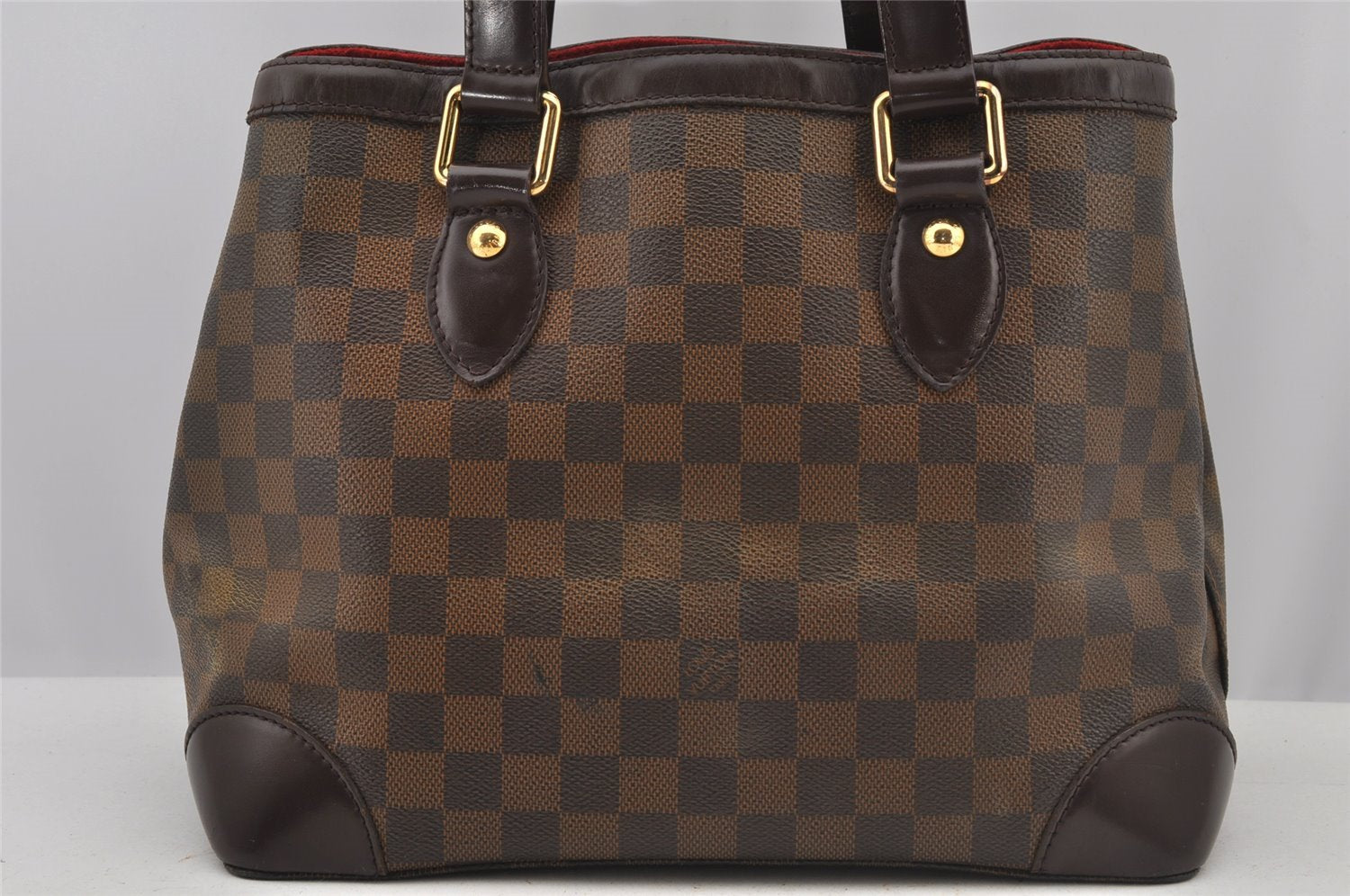 Authentic Louis Vuitton Damier Hampstead PM Shoulder Tote Bag N51205 LV 6403J