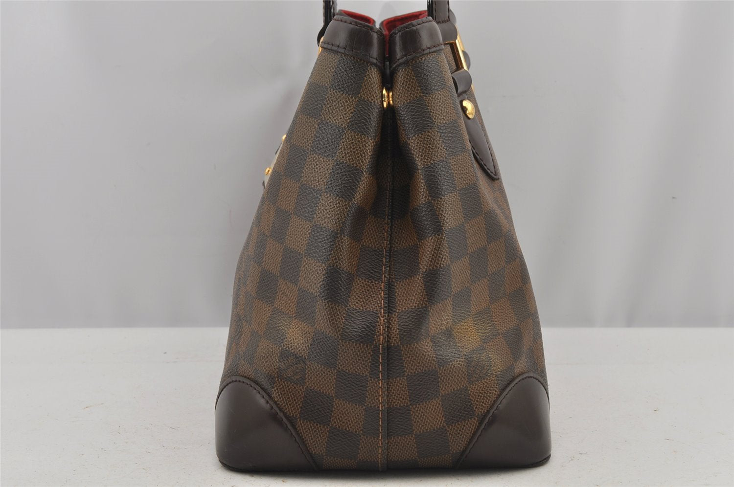 Authentic Louis Vuitton Damier Hampstead PM Shoulder Tote Bag N51205 LV 6403J
