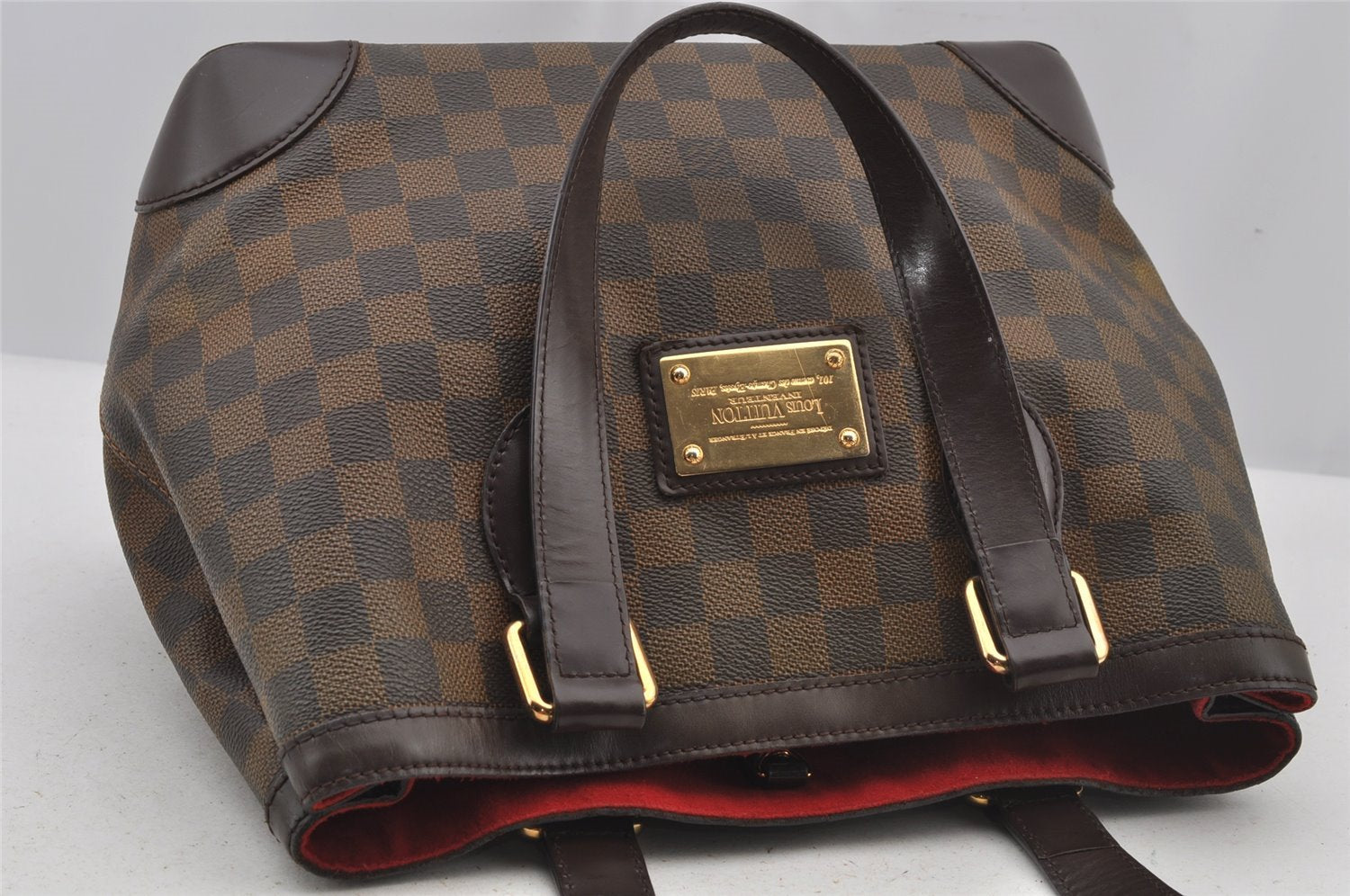 Authentic Louis Vuitton Damier Hampstead PM Shoulder Tote Bag N51205 LV 6403J
