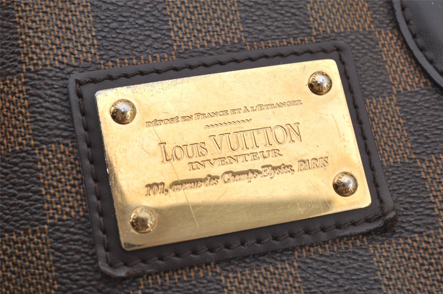 Authentic Louis Vuitton Damier Hampstead PM Shoulder Tote Bag N51205 LV 6403J