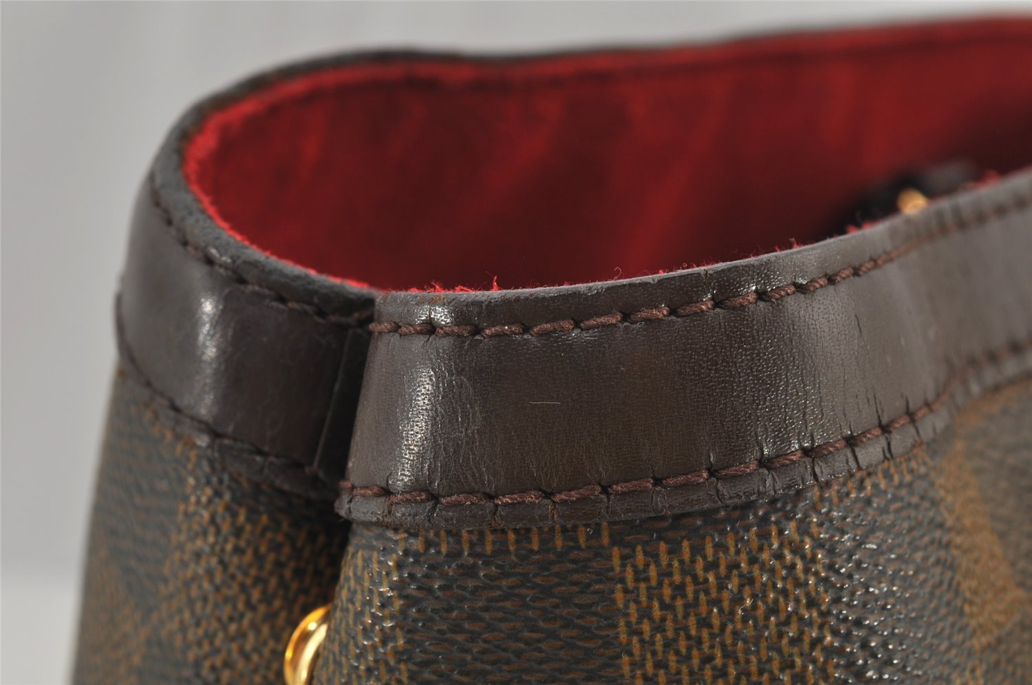 Authentic Louis Vuitton Damier Hampstead PM Shoulder Tote Bag N51205 LV 6403J