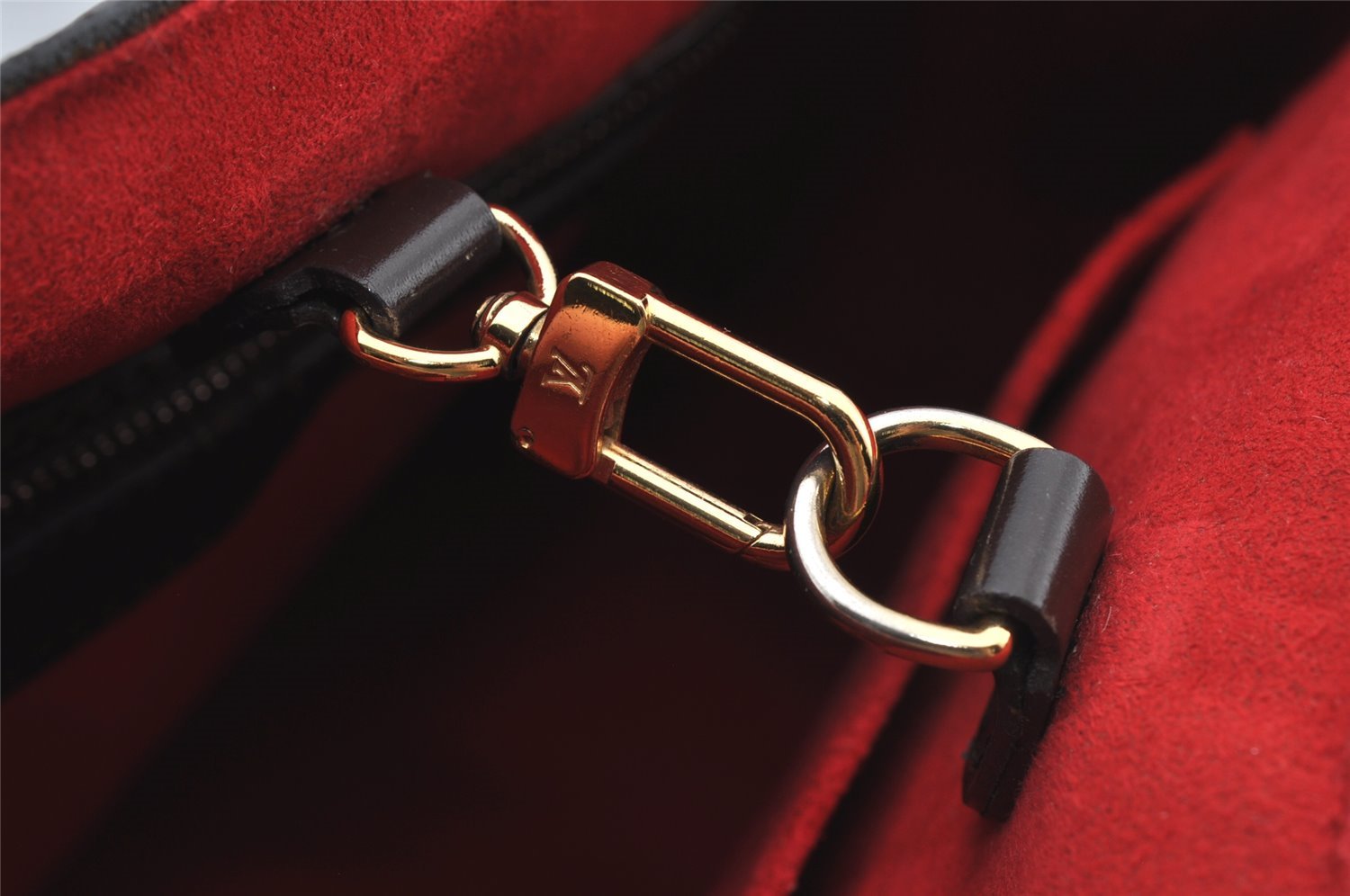 Authentic Louis Vuitton Damier Hampstead PM Shoulder Tote Bag N51205 LV 6403J