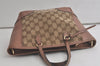 Authentic GUCCI Bree 2Way Shoulder Hand Bag GG Canvas Leather 353121 Brown 6404K