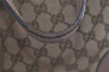 Authentic GUCCI Bree 2Way Shoulder Hand Bag GG Canvas Leather 353121 Brown 6404K