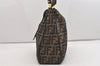 Authentic FENDI Zucca Mamma Baguette Shoulder Bag Canvas Leather Brown 6405J