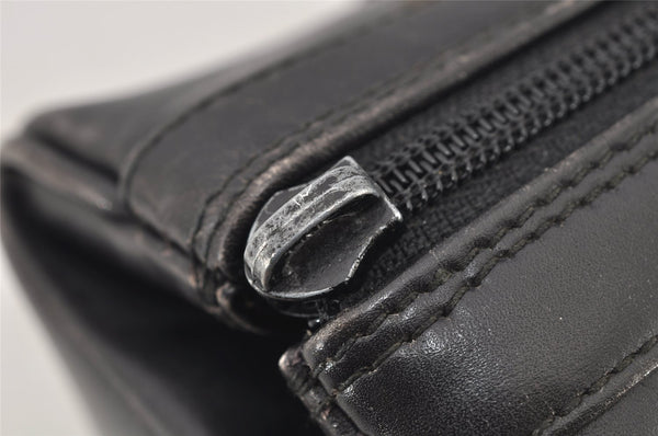 Authentic GUCCI Vintage Shoulder Hand Bag Purse Leather Black Junk 6406J