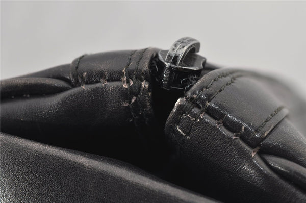 Authentic GUCCI Vintage Shoulder Hand Bag Purse Leather Black Junk 6406J