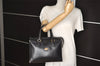 Authentic GUCCI Vintage Shoulder Hand Bag Purse Leather Black Junk 6406J