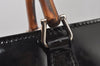 Authentic GUCCI Bamboo 2Way Shoulder Briefcase Business Bag Enamel Black 6407J