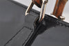 Authentic GUCCI Bamboo 2Way Shoulder Briefcase Business Bag Enamel Black 6407J