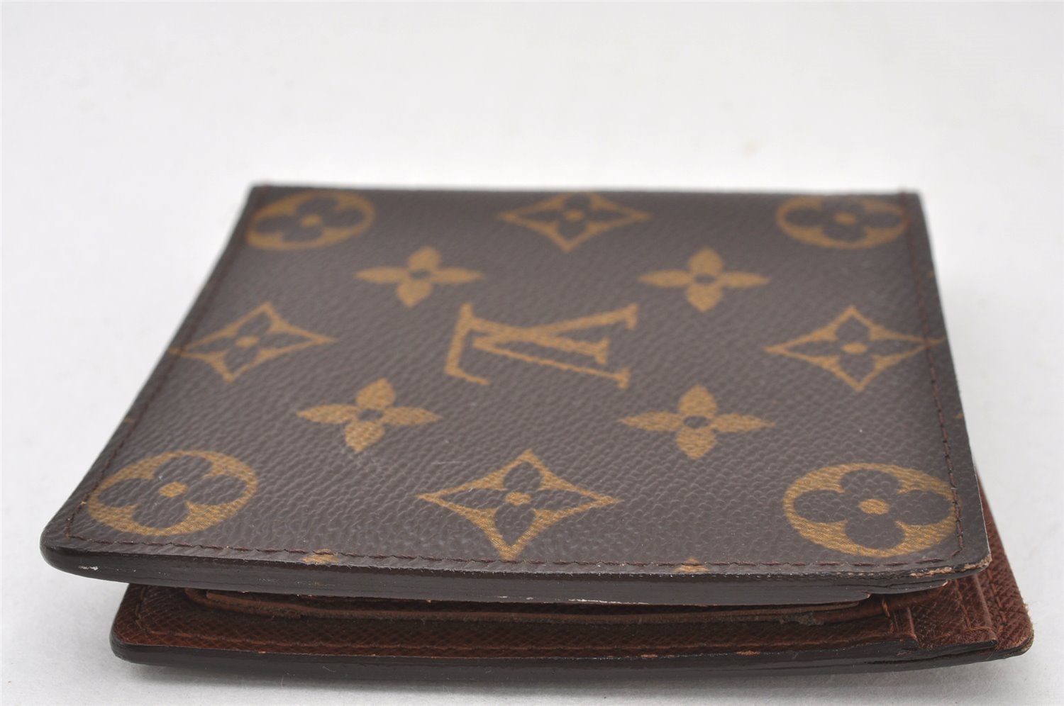 Authentic Louis Vuitton Monogram Porte Billet Carte Credit Monnaie Wallet 6407K