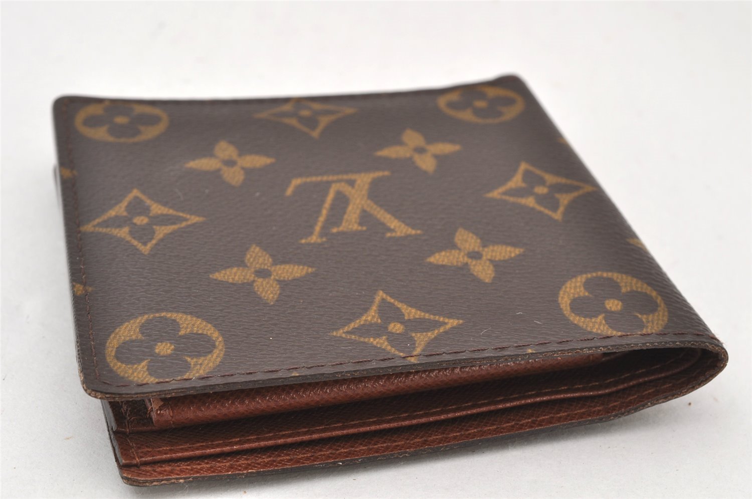 Authentic Louis Vuitton Monogram Porte Billet Carte Credit Monnaie Wallet 6407K