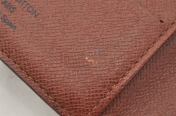 Authentic Louis Vuitton Monogram Porte Billet Carte Credit Monnaie Wallet 6407K